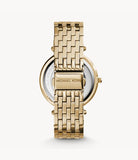 Michael Kors Women’s Quartz Stainless Steel Gold Dial 39mm Watch MK3191