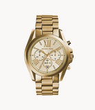 Michael Kors Unisex Chronograph Quartz Stainless Steel Champagne Dial 40mm Watch MK5605