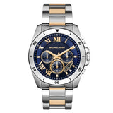 Michael Kors Men’s Chronograph Stainless Steel Two-Tone Blue Dial 44mm Watch MK8437