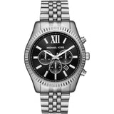 Michael Kors Men’s Chronograph Quartz Stainless Steel Black Dial 44mm Watch MK8602