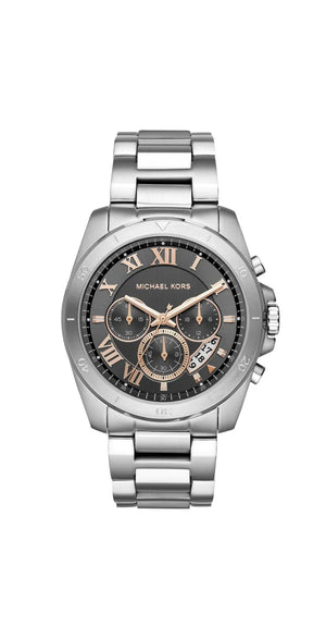 Michael Kors Men’s Chronograph Quartz Stainless Steel Grey Dial 44mm Watch MK8609