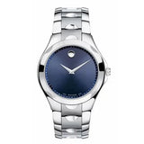 Movado Men’s Swiss Made Quartz Stainless Steel Blue Dial 40mm Watch 0606380