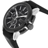 Gucci G-Chrono Black Leather Black Dial Chronograph Quartz Watch for Gents - YA101205