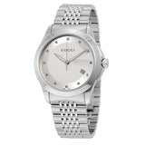 Gucci Men’s Watch Stainess Steel Silver Stone Dail  YA126404