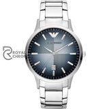 Armani Renato Quartz Silver With Blue Dial Stainless Steel Mens Watch
Ar11182