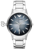 Armani Renato Quartz Silver With Blue Dial Stainless Steel Mens Watch
Ar11182