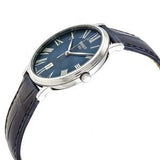 TISSOT Men’s Quartz Swiss Made Leather Strap Blue Dial 40mm Watch T122.410.16.043.00