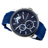 Tommy Hilfiger Men's Quartz Silicone Strap Blue Dial 46mm Watch 1791350