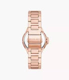 Michael Kors Women's Mini Camille Pink Pave Glitz Rose Gold Watch MK7273