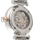 Emporio Armani Ar1992 Ladies Meccanico Silver/Rose Gold Skeleton Automatic Watch Watch