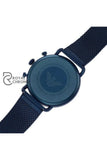 Emporio Armani Aviator Navy Blue Mesh Bracelet Dial Chronograph Quartz Watch For Gents - Ar 11289