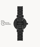 Emporio Armani Gianni Full Black Dial Quartz Watch For Ladies Ar11245