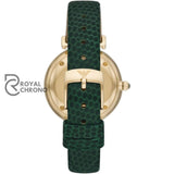 Emporio Armani Gianni Green Leather Ladies Watch Ar11403 Watches