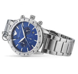 Emporio Armani Mario Blue Dial Silver Steel Strap Watch For Men - Ar11306 Watches