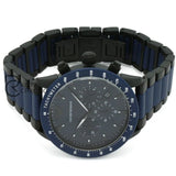 Emporio Armani Mens Chronograph Quartz Analog Stainless Steel Blue Dial 43Mm Watch Ar70001 Watch