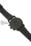 Emporio Armani Mens Chronograph Quartz Leather Strap Black 43Mm Watch 11133 Watches