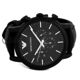 Emporio Armani Mens Chronograph Quartz Leather Strap Black Dial 46Mm Watch Ar1970 Watch