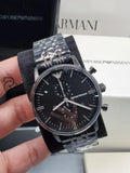 Emporio Armani Mens Chronograph Quartz Stainless Steel Black Dial 38Mm Watch - Ar1934 Watches