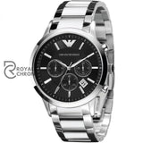 Emporio Armani Mens Black Dial 43mm Watch - AR2434