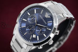 Emporio Armani Mens Chronograph Quartz Stainless Steel Blue Dial 41Mm Watch - Ar2448 Watches