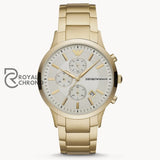 Emporio Armani Men’s Chronograph Off White Dial 43mm Watch AR11332