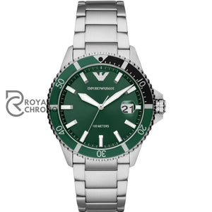 Emporio Armani Mens Green Dial Watch Ar11338