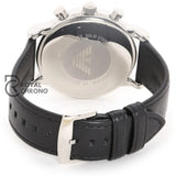 Emporio Armani Mens Quartz Black Leather Strap Dial 46Mm Watch Ar8029 Watches