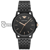 Emporio Armani Mens Quartz Black Stainless Steel Dial 41Mm Watch Ar80021 Watch