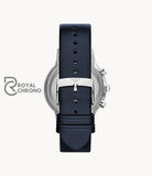 Emporio Armani Mens Quartz Leather Strap Blue Dial 43Mm Watch - Ar2473 Watches