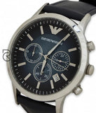 Emporio Armani Mens Quartz Leather Strap Blue Dial 43Mm Watch - Ar2473 Watches