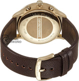 Emporio Armani Mens Quartz Leather Strap Brown Dial 43Mm Watch Ar1793