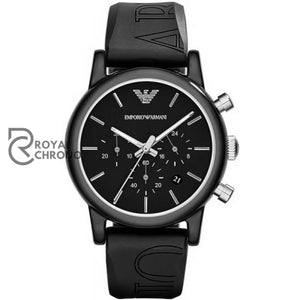 Emporio Armani Mens Quartz Silicone Strap Black Dial 41Mm Watch Ar1053 Watches