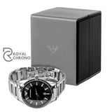 Emporio Armani Mens Quartz Stainless Steel Black Dial 43Mm Watch - Ar11181 Watches