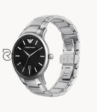 Emporio Armani Mens Quartz Stainless Steel Black Dial 43Mm Watch - Ar11181 Watches