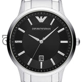 Emporio Armani Mens Quartz Stainless Steel Black Dial 43Mm Watch - Ar11181 Watches