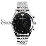 Emporio Armani Mens Quartz Stainless Steel Black Dial 43Mm Watch - Ar1863 Watches