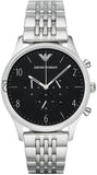 Emporio Armani Mens Quartz Stainless Steel Black Dial 43Mm Watch - Ar1863 Watches