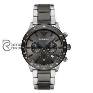 Emporio Armani Mens Quartz Stainless Steel Grey Dial 43Mm Watch Ar11391