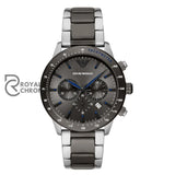 Emporio Armani Men’s Quartz Stainless Steel Grey Dial 43mm Watch AR11391