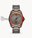 Emporio Armani Mens Quartz Stainless Steel Grey Dial 44Mm Watch Ar11178