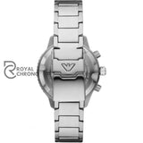 Emporio Armani Mens Silver With Black Dial Watch Ar11360