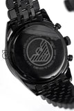 Emporio Armani Mens Tazio Chronograph Watch Black Pvd Ar5989 Watch