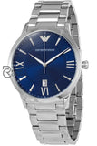 Emporio Armani Mens Three-Hand Date Stainless Steel Watch Ar11227 Watches