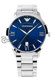 Emporio Armani Mens Three-Hand Date Stainless Steel Watch Ar11227 Watches