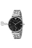 Emporio Armani Stainless Steel Black Dial 40Mm Watch For Men - Ar1676 Watches