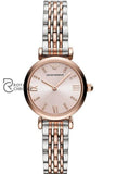 Emporio Armani Womens Analog Stainless Steel Pink Dial 28Mm Watch 11223 Watches