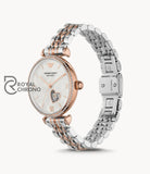 Emporio Armani Womens Automatic Two-Tone Stainless Steel Mother Of Pearl Dial 34Mm Watch Ar60049