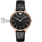 Emporio Armani Women’s Quartz Leather Strap Black Dial 32mm Watch AR11064