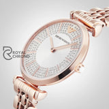 Emporio Armani Womens Quartz Rose Gold Stainless Steel Silver Dial 32Mm Watch - Ar11446 Watches