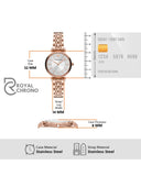 Emporio Armani Womens Quartz Rose Gold Stainless Steel Silver Dial 32Mm Watch - Ar11446 Watches